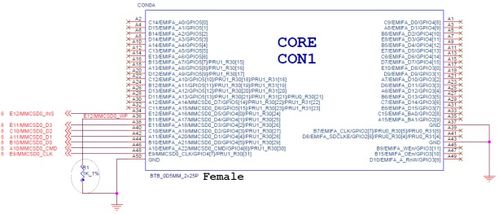 創龍基于ti omap l138定點 浮點dsp c674x底板b2b連接器 rtc座